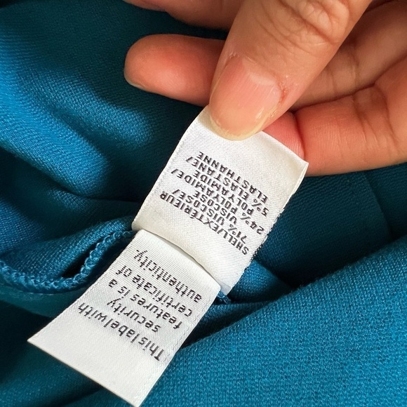 DVF DIANE VON FURSTENBERG Serafina Mini Sheath Dress in Peacock Blue Sz 8 - Picture 5 of 5